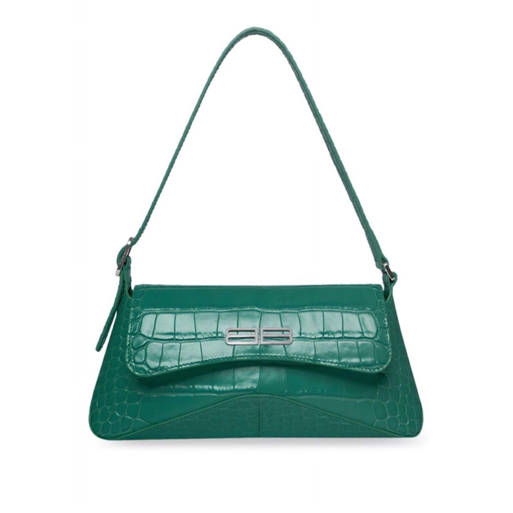 Balenciaga crocodile flap bag